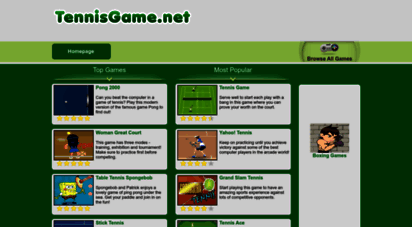 tennisgame.net - tennis game - play free tennis games online