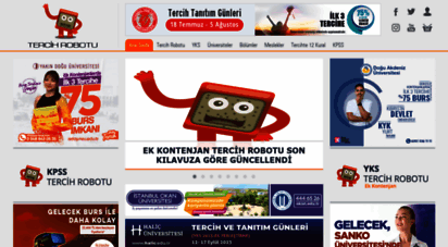 tercihrobotu.com.tr - 2020 tercih robotu, ösym tercih kılavuzu 2020, yks, tyt, ayt, ydt
