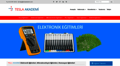 teslaakademi.com - elektronik, mikrodenetleyici, otomasyon eğitimleri ve proje merkezi
