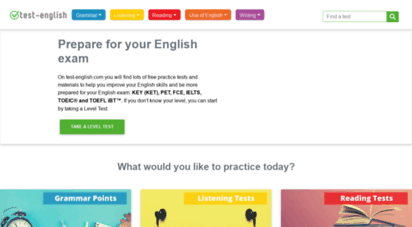 test-english.com - test english - prepare for your english exam