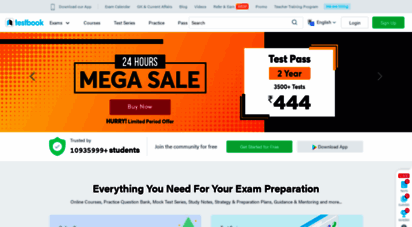 testbook.com - testbook.com - india´s no.1 govt exam preparation site  online course  mock test