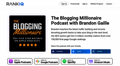 theblogmillionaire.com - the blog millionaire blogging course & podcast