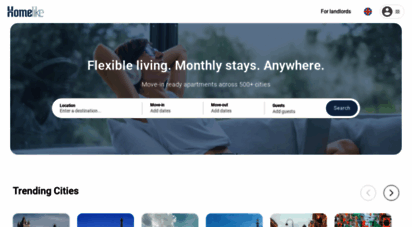 thehomelike.com - temporary housing - book furnished apartments online  homelike