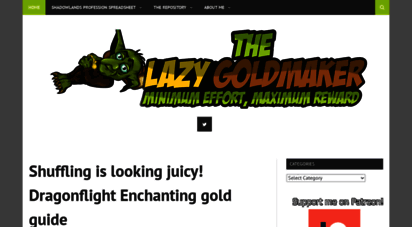 thelazygoldmaker.com - the lazy goldmaker - minimal effort, maximum reward