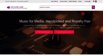 themusicase.com - royalty free music by the music case - stock music for productions