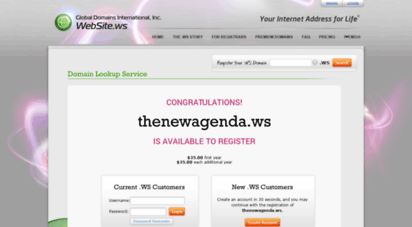 thenewagenda.ws