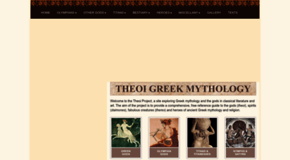 theoi.com - theoi greek mythology - exploring mythology in classical literature & art