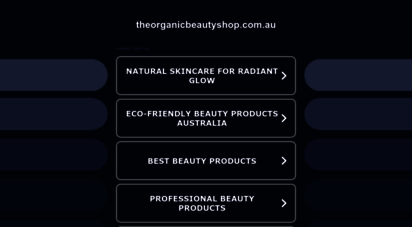 theorganicbeautyshop.com.au