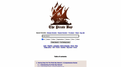 thepiratbays.org - the pirate bay. official pirate bay torrents. working in 2021!