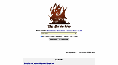thepiratesbay.com - tbepiratebay: official unblocked bittorrent mirror site 2021