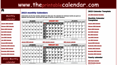 theprintablecalendar.com