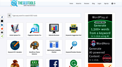 theseotools.net - the seo tools - 100 free seo tools