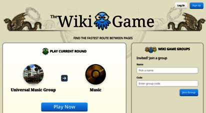 thewikigame.com - the wiki game - ´wikipedia game´ - explore and race through wikipedia!