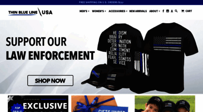 thinbluelineusa.com - thin blue line usa - leading supplier of police products