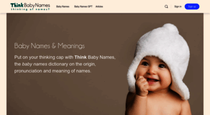 thinkbabynames.com - baby names, name meanings - think baby names