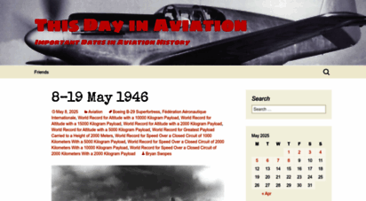 thisdayinaviation.com - this day in aviation - important dates in aviation history