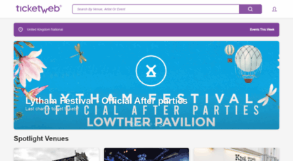 ticketweb.uk - ticketweb  independent music, clubs, comedy, theater, festivals