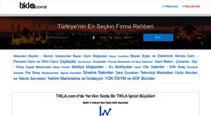 tikla.com.tr - tikla - firma rehberi - firmalar, kurumlar, kuruluşlar