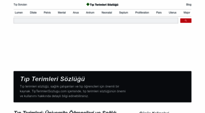 tipterimlerisozlugu.com - tıp terimleri sözlüğü: tıbbi terimlerin türkçe çevirileri