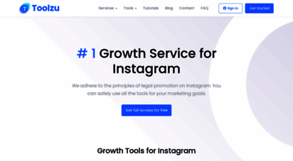 toolzu.com - toolzu - instagram growth service: promotion + anlytics