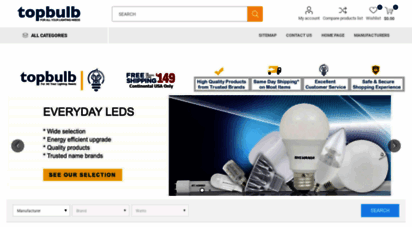 topbulb.com - topbulb  for all your lighting and light bulb supply needs