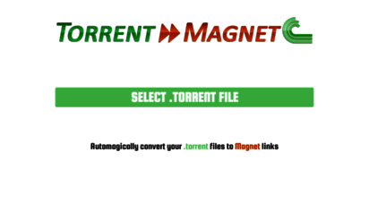 torrent2magnet.com - torrent magnet