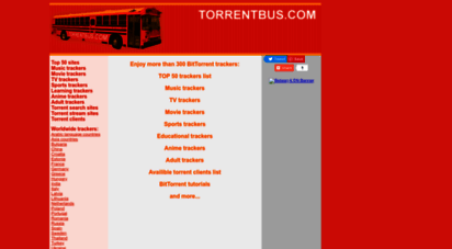 torrentbus.com - torrentbus.com - top bittorrent sites and trackers list