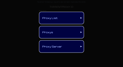 torrentproxy.io - torrentproxy.io - registered at namecheap.com