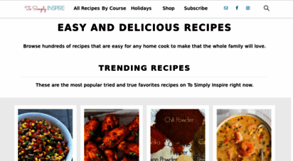 tosimplyinspire.com - simple recipes, easy diy/craft tutorials, household tips and fun printables - to simply inspire