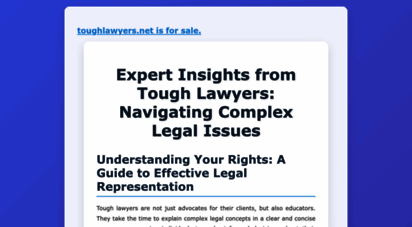 toughlawyers.net