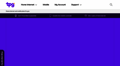 tpg.com.au - internet broadband provider for nbn adsl2 fttb and mobile