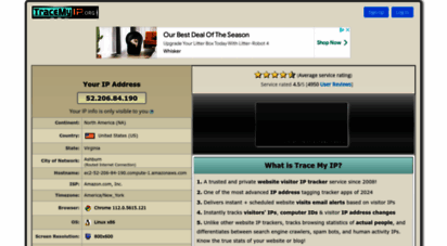 similar web sites like tracemyip.org