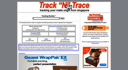similar web sites like trackntrace.com.sg