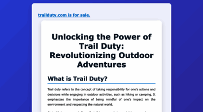 trailduty.com