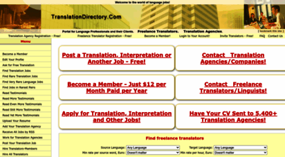 translationdirectory.com - translation portal: translation jobs, translation agencies, freelance translators and much more