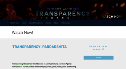transparencywebseries.com - watch now! - transparency: pardarshta