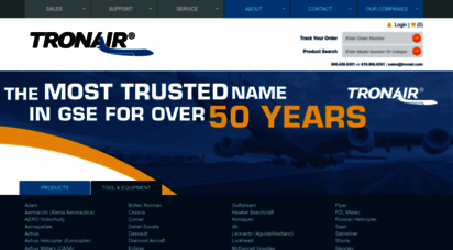 tronair.com - tronair : aircraft ground support equipment gse