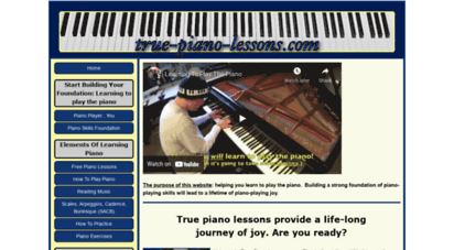 true-piano-lessons.com - true piano lessons