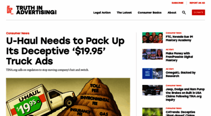 truthinadvertising.org - home - truth in advertising