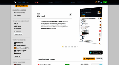 tsviewer.com - teamspeak 3 viewer & server/clan database - tsviewer.com en