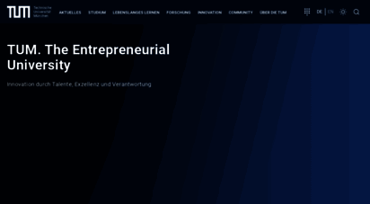 tum.de - the entrepreneurial university - tum