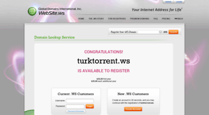 turktorrent.ws - website.ws - your internet address for life™