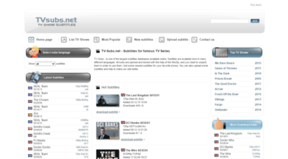 tv-subs.net - download tv show subtitles - tvsubs.net