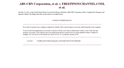 tvnijuan.net - abs-cbn corporation, et al. v. freepinoychannel.com, et al.