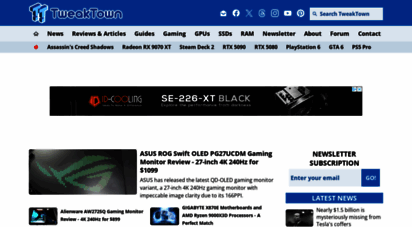 tweaktown.com - tweaktown: latest worldwide tech news & game reviews