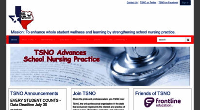 txsno.org - tsno home - texas school nurses organization