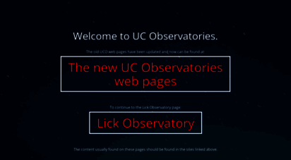 ucolick.org - university of california observatories