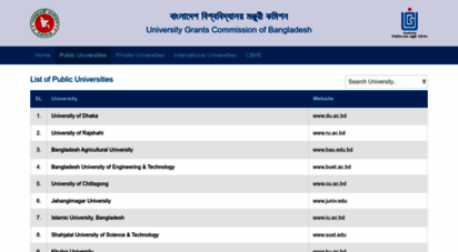 ugc-universities.gov.bd - university grants commission of bangladesh