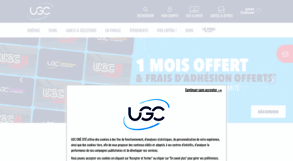 ugc.fr - ugc : films à l´affiche, horaires des séances, réservation en ligne