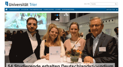 uni-trier.de - uni trier: willkommen